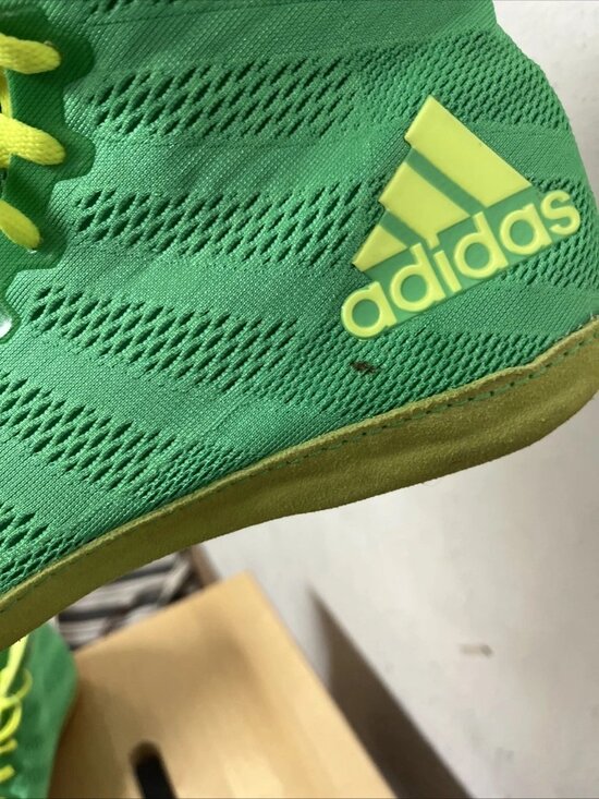 Adidas Adizero Jake Varner Rare Wrestling Shoes Size 12 Rare Lime Green